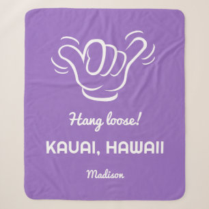 Custom Name, Location & Colour Shaka Sherpa Blanket