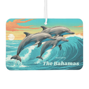 Custom Name & Location Dolphin Car Air Freshener