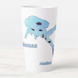 Custom Name & Location Scuba Diving Latte Mug