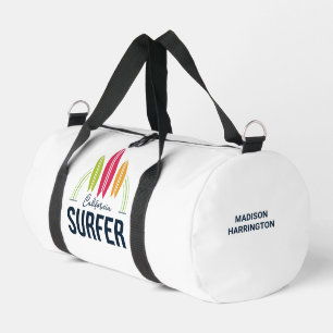 Custom Name & Location Surfer Duffle Bag