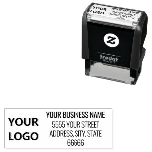 Custom Name Logo or Photo Address Stamp Example