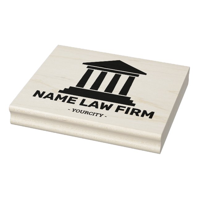 Custom name logo tribunal law firm   rubber stamp (Stamp)