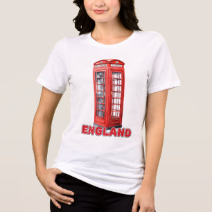Custom Name London England Tri-Blend Shirt