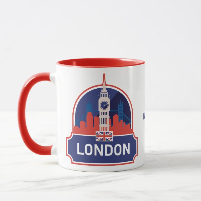 Custom Name London Mug (Left)