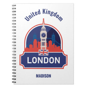 Custom Name London Notebook