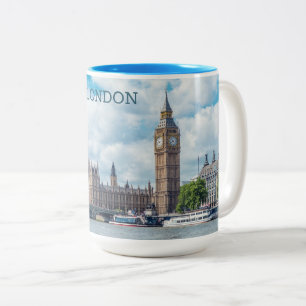 Custom Name London Two-Tone Coffee Mug