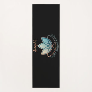 Custom Name Lotus Yoga Mat- [NAME] Shines Bright Yoga Mat