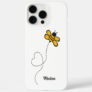 Custom Name Love Bee iPhone 16 Pro Max Case