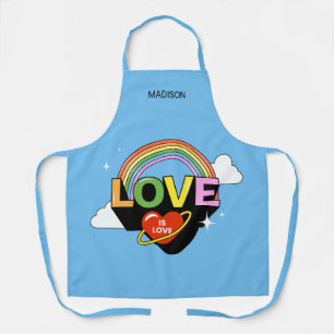 Custom Name "Love Is Love" Apron