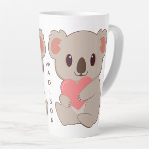 Custom Name Love Koala Latte Mug
