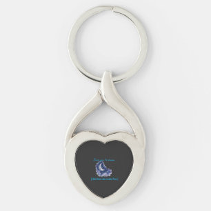 Custom Name Love You to the Moon Watercolor Moon a Key Ring