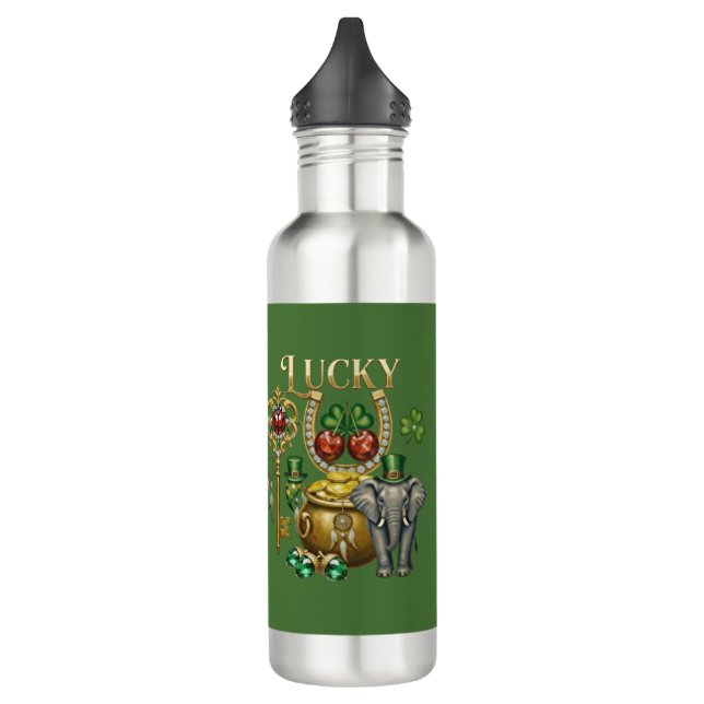 Custom name lucky charms  710 ml water bottle (Left)