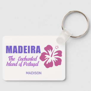 Custom Name Madeira Key Ring