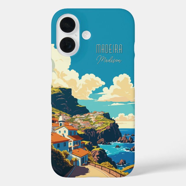 Custom Name Madeira Portugal Case-Mate iPhone Case (Back)