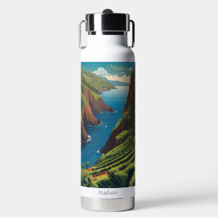 Custom Name Madeira Portugal Water Bottle