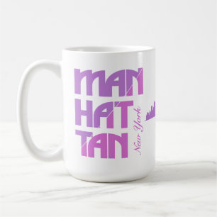 Custom Name Manhattan New York Coffee Mug