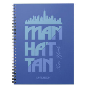 Custom Name Manhattan New York Notebook