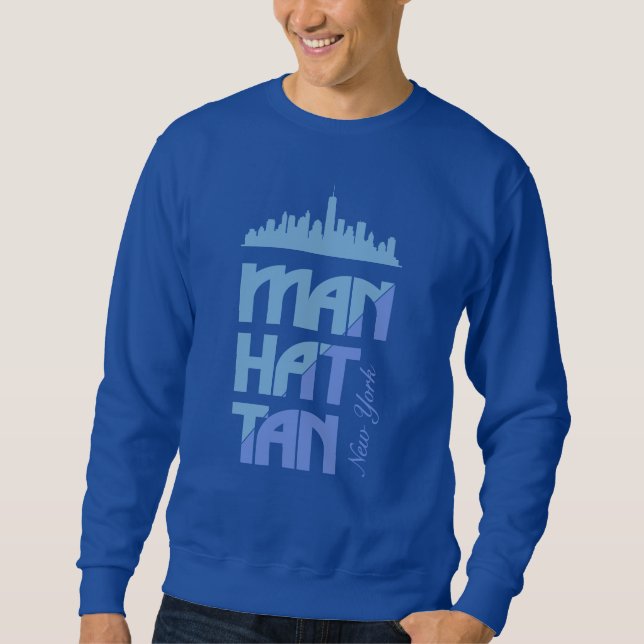 Custom Name Manhattan New York Sweatshirt (Front)