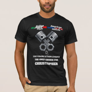 Custom Name Mechanic V8 Combustion Engine Choice T T-Shirt
