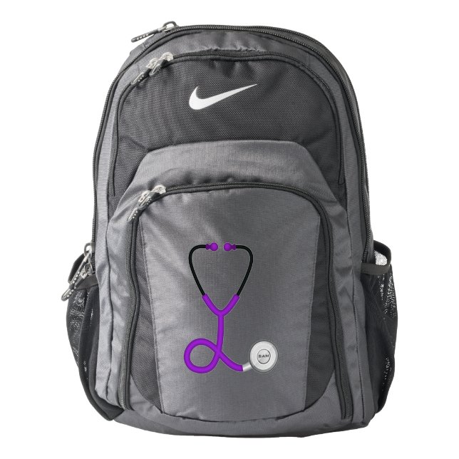 Custom Name | Medical Stethoscope | Doctor Nurse Backpack (Front)