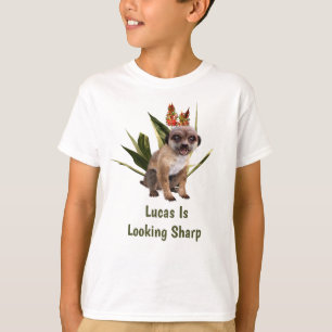 Custom Name Meerkat Looking Sharp T-Shirt