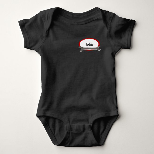 Custom Name Mini Mechanic Bodysuit (Front)