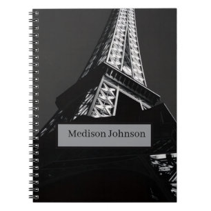 Custom Name Minimal Business Card Design Notebook