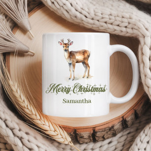 Custom Name Minimalist Christmas Mug Gift