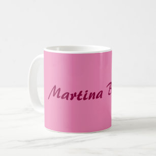 Custom Name Minimalist Modern Pink Coffee Mug
