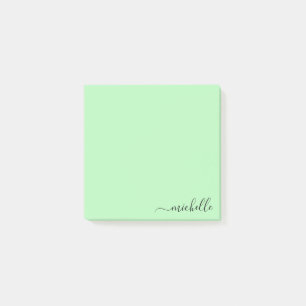Custom Name Minimalist Personalised Pastel Colour Post-it Notes