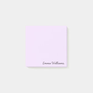 Custom Name Minimalist Personalised Pastel Colour Post-it Notes