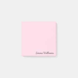 Custom Name Minimalist Personalised Pastel Colour Post-it Notes