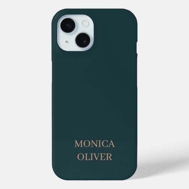 Custom name modern professional minimalist Case-Mate iPhone case (Back)