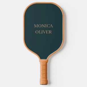 Custom name modern professional minimalist pickleball paddle