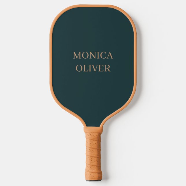 Custom name modern professional minimalist pickleball paddle (Front)