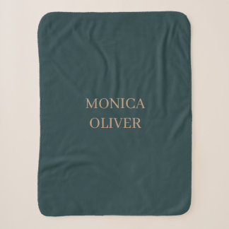 Custom name modern professional minimalist sherpa blanket