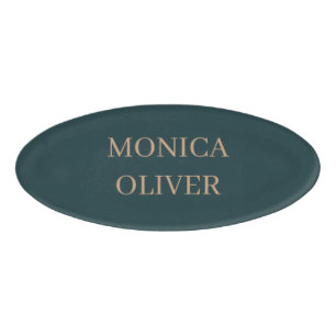 Custom name modern professional minimalist tag