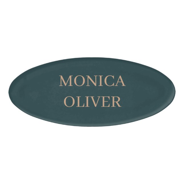 Custom name modern professional minimalist tag (Front)