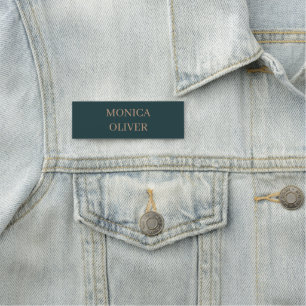 Custom name modern professional minimalist tag