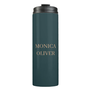 Custom name modern professional minimalist thermal tumbler