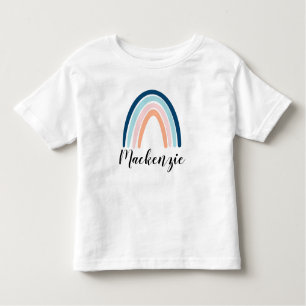 Custom Name Modern Rainbow Toddler T-Shirt