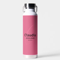 Custom Name Modern Wedding Bush Pink
