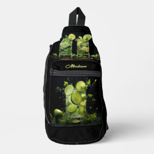 Custom Name Mojito Cocktail Sling Bag
