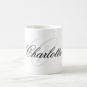 Custom Name Monogram Coffee Mug