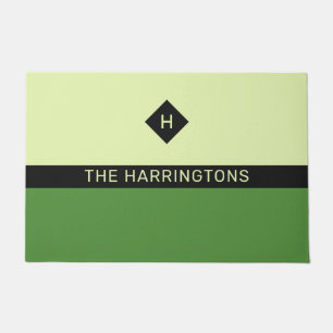 Custom name & monogram doormat