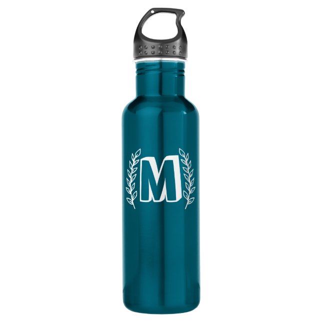 Custom Name Monogram Gift Bottle, Personalised  710 Ml Water Bottle (Front)