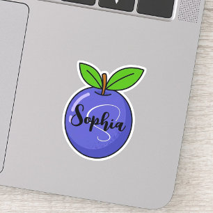 Custom Name Monogram kawaii Cute Grapes Teacher