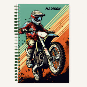 Custom Name Motocross Notebook
