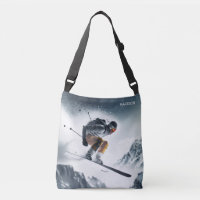 Custom Name Mountain Skier