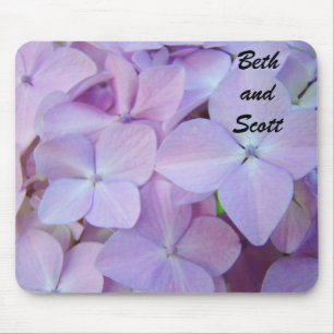 Custom Name mouspad Beth and Scott Hydrangea Mouse Pad